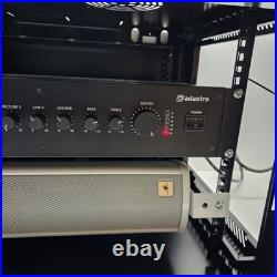 PA System Complete Adastra RM60B 40W Horn Speaker 19 Rack Cabinet Batteries