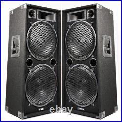 PAIR Max 2x15 3000w Passive DJ BAND KARAOKE PA DISCO Loud Bass Speakers SSC2811