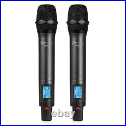 PD220 UHF Dual Handheld Wireless Microphone System 2x80 Channel Best Quality