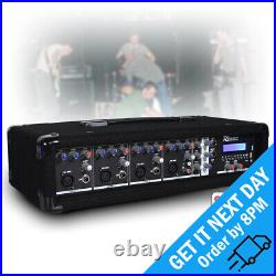 PDM-C405A Active 4 Channel Powered USB Audio Mixer Amplifier PA Bluetooth Amp