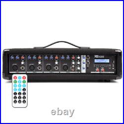 PDM-C405A Active 4 Channel Powered USB Audio Mixer Amplifier PA Bluetooth Amp