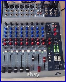 PEAVEY PV10USB Compact 10 Channel Mixer with usb interface and effects built in