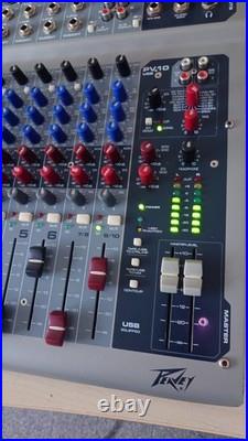 PEAVEY PV10USB Compact 10 Channel Mixer with usb interface and effects built in
