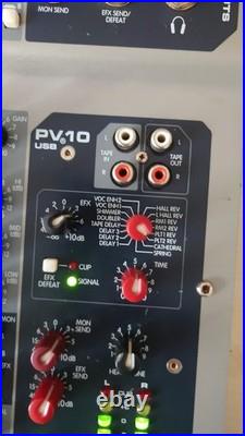 PEAVEY PV10USB Compact 10 Channel Mixer with usb interface and effects built in