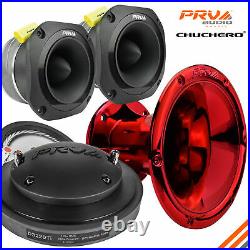 PRV Chuchero Kit D3220Ti Driver WGP14-50 CR RED Chrome Horn 2x TW700Ti Tweeters
