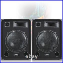 Pair MAX 15 DJ PA DISCO PARTY BAND Mega LOUD BASS 2000w Peak Speakers SSC2790