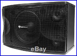 Pair Rockville KPS12 12 3-Way 1600 Watt Karaoke Speakers+Wall Brackets / MDF