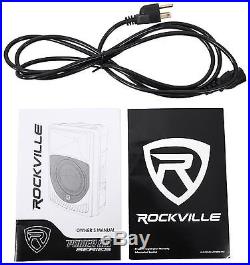 Pair Rockville Power Gig RPG8 8 Powered Active 800 Watt 2-Way DJ PA Speakers