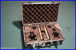 Pair of KAM i2n condenser microphones omni & cardioid capsules & case