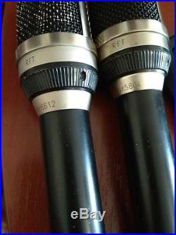 Pair of Neumann Gefell UM70 RFT mv692 mic with cardioid omni fig8 caps