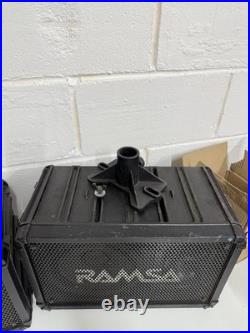Panasonic RAMSA WS-A80E PA Speakers Pair 160W 8? With Pole Mounts