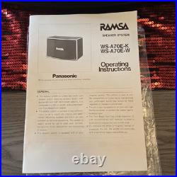 Panasonic Ramsa WS-A70E-K/W SPEAKER