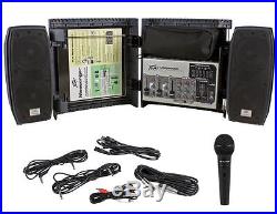 Peavey Messenger Portable Collapsable PA System withSpeakers+Mic/Mixer/Case+Stands