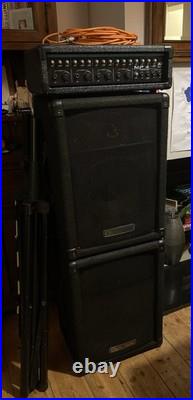 Peavey PA System With Carlsbro Speakers and Speaker stands