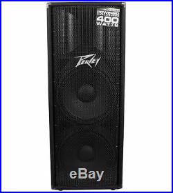 Peavey PV215D PV 215D Powered Dual 15 DJ Speaker 400 Watt Active PA, Class D