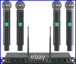 Phenyx Pro Wireless Microphone System, 4-Channel UHF Wireless Mic, (1A)
