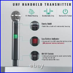 Phenyx Pro Wireless Microphone System, 4-Channel UHF Wireless Mic, (1A)