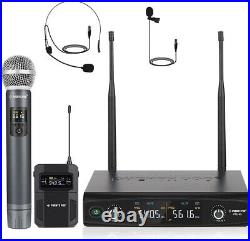 Phenyx Pro Wireless Microphone System, Metal Wireless Mic Set with Handheld