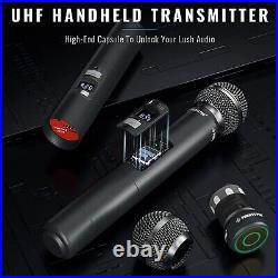 Phenyx Pro Wireless Microphone System, Quad Channel Cordless 4 Mic Set
