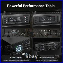 Phenyx Pro Wireless Microphone System, Quad Channel Wireless Mic, PTU-7000-4H