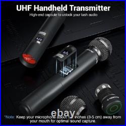 Phenyx Pro Wireless Microphone System, Quad Channel Wireless Mic, PTU-7000-4H