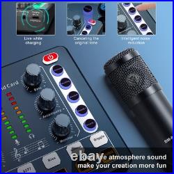 Podcast Equipment Bundle, Audio Interface and DJ Mixer and BM-800 Condenser