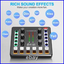 Podcast Equipment Bundle, Audio Interface and DJ Mixer and BM-800 Condenser