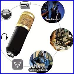 Podcast Equipment Bundle, BM800 Condenser Microphone Bundle with Live Sound Card