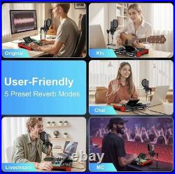 Podcast Equipment Bundle Condenser Mic Sound Card Audio Mixer G10 RRP 150