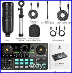 Podcast Equipment Bundle Maonocaster Lite All-in-One Audio Interface 3.5mm