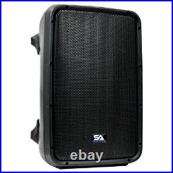 Portable 8 Channel 500 Watt 8 PA/DJ Speaker & Amplifier System with Bluetooth
