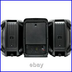 Portable 8 Channel 500 Watt 8 PA/DJ Speaker & Amplifier System with Bluetooth