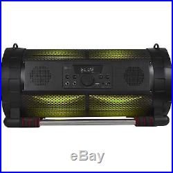 Portable Bluetooth Bazooka Speaker with Lights, Battery, AUX, USB/SD and FM Radio