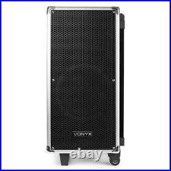 Portable PA Speaker System 8 Bluetooth MP3 CD UHF Wireless Microphone Amplified