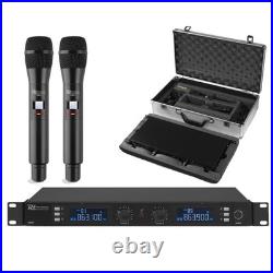 Power Dynamics PD632H Dual 2 Channel UHF Wireless Microphone System 2 Mic Set