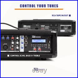 Power Dynamics PDM-C405A Bluetooth 4-Channel Mixer Amplifier 800W PA System