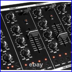 Power Dynamics PDZM700 6-Channel 4-Zone Installation Mixer Pro Audio Equipment