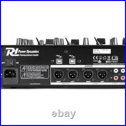 Power Dynamics PDZM700 6-Channel 4-Zone Installation Mixer Pro Audio Equipment