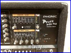 Powered Mixer & Amplifier Phonic Powerpod 740 Disco DJ Audio Equipment Working