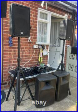 Powered Mixer Amplifier with Subs, Xenyx 802 Mixer, Skytech PRO480 & Stands