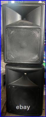 Powered Mixer Amplifier with Subs, Xenyx 802 Mixer, Skytech PRO480 & Stands