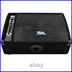 Premium Powered 2-Way 10 PA Floor Monitor with Titanium Horn Active Monitor