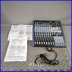 Presonus StudioLive AR12c 12-channel Hybrid Mixer XLR TRS Inputs Reverb Effects