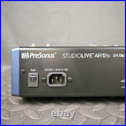 Presonus StudioLive AR12c 12-channel Hybrid Mixer XLR TRS Inputs Reverb Effects