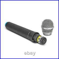 Pro Audio UHF Wireless Microphone System 2 Channel Handheld Mic Karaoke Dynamic