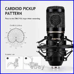 Pro Condenser Microphone With Adjustable Tripod Effect Studio Recording BX27