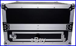 Pro X T-2MR LT 2U x 10U Space Slant Combo DJ Rack Case+FREE Sliding Laptop Shelf