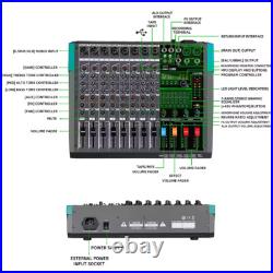 Professional Audio Mixer Depusheng MG8 8 256 DSP Channel Sound Board DJ Mixer UK