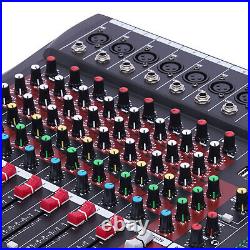 thumbnail interactive-video image 1 of Professional 4 Channel Audio Mixer | DJ Sound Board Console With USB, 48V Phantom Power, EQ | For PC, Live Performance, Home Studio, KTV 1 of 14