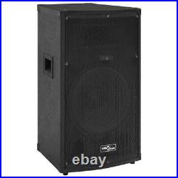 Professional Passive Hifi Stage Speaker 1000 W Black 32x32x64cm